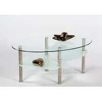 Stolkom Couchtisch »Wave Glastisch, Wohnzimmertisch, Beistelltisch Glas BxHxT 90x41x55