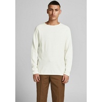 JACK & JONES Hill Knit Crew Pullover Cloud Dancer