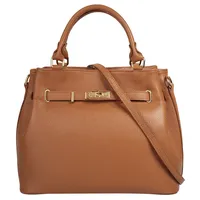 Samantha look Henkeltasche, echt Leder, Made in Italy, geräumige