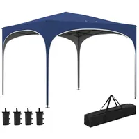 Outsunny Pavillon 2,95 x 2,95 cm Faltpavillon mit UV-Schutz,
