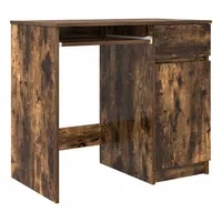 VidaXL Schreibtisch Räuchereiche 86x49x76 cm Holzwerkstoff