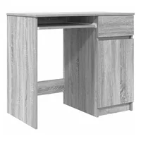 VidaXL Schreibtisch Grau Sonoma 86x49x76 cm Holzwerkstoff