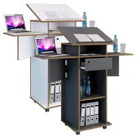 VCM Holz mobiles Rednerpult Maße ca. H. 107 bis