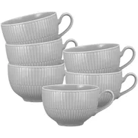 SELTMANN WEIDEN Amina Milchkaffeetasse 0,35 l 6er Set Silbergrau