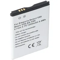 AccuCell Akku passend für Emporia Select V99, Basic V26,