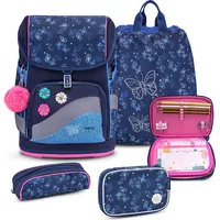 Belmil Smarty Plus Premium Schulranzen Set 4-teilig Sapphire