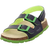 Superfit Fussbettpantoffel Knöchelriemchen Riemchensandalen, BLAU, 26