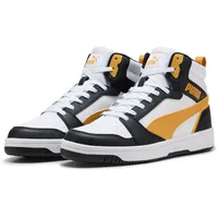 Puma Unisex Rebound V6 Sneaker, White-Archive Gold Black, 44