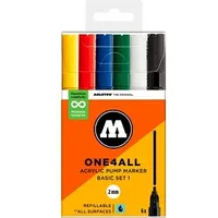 Molotow One4All Acrylstifte farbsortiert 2,0 mm, 6 St.
