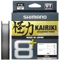 Shimano Kairiki 8+ 300m Grey Braided line 0.10mm