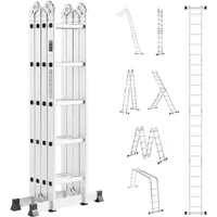 Vevor Mehrzweckleiter, Multifunktionsleiter Leitergerüst 7-in-1 5 Stufen 5750mm