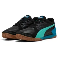 Puma Pressing IV Hallen-Fußballschuhe 11 black/aquatic/tropical blue/white 42