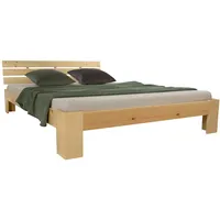 Homestyle4u Holzbett 140 x 200 cm mit Lattenrost in