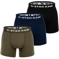 G-Star Boxershorts 3 Pack Schwarz / Dunkelblau / Oliv