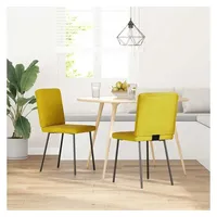 VidaXL Esszimmerstühle 2 Stk. Gelb Samt