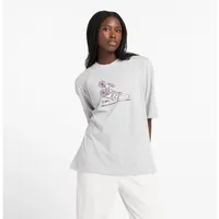 New Balance Oversized Flower T-shirt Kurzarm-t-shirt - White 100