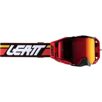 Leatt Velocity 6.5 Iriz Red, Crossbrille verspiegelt - Rot/Schwarz/Weiß