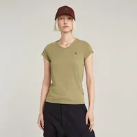 G-Star Eyben Slim 2.0 Kurzarm-T-Shirt Mit V-ausschnitt Ensis Green