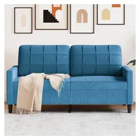 VidaXL 2-Sitzer-Sofa Blau 140 cm Samt
