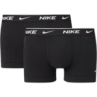 Nike Herren Everyday Cotton Stretch Trunks 2Pk, Black, XL