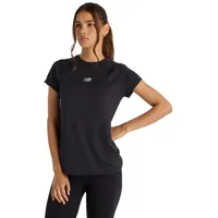 New Balance Seasonal Jacquard T-Shirt Top Black 001 S