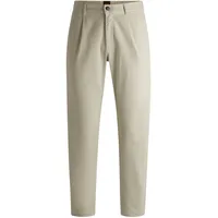 Boss Pleated 10268637 Chinohose Light Beige 36 32