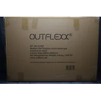 Outflexx Klappstuhl, silber/grau, Alu/Textilene, 70x58x106cm