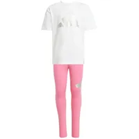 Adidas Mädchen Set LG GLAM SET weiß 98-104 cm