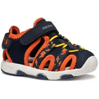 GEOX Baby-Jungen Multy Boy B Sandal, Navy/Orange, 20 EU