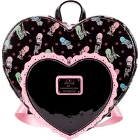 Loungefly Lucys Tattoo Doppeltes Herz Rucksack Schwarz