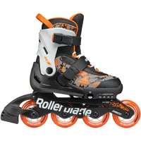 Rollerblade Microblade SL (Rollen: 72mm/80A, Kugellager: SG3) schwarz/orange Kinder