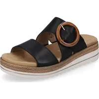 REMONTE Pantoletten Glattleder Pantolette schwarz 42 EU