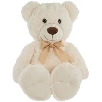 IDENA 40254 - Teddybär mit kuscheligem Fell in Creme