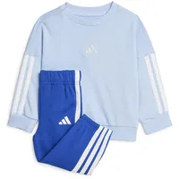 Adidas Essentials 3-Streifen Joggers Set Glow Blue / White