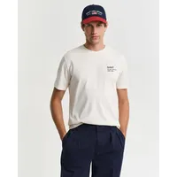 GANT Small Graphic 2003300 Kurzarm-T-Shirt Cream M