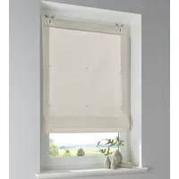 Kutti Raffrollo HEINE HOME Gr. 2, beige Natur B:60