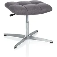 HJH Office Hocker SARANTO Stoff Grau Home-Office Sitzhocker höhenverstellbar