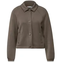 STREET ONE Damen A322585 Silk-Look Jacke, Muddy Brown, 40
