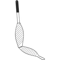 Wellhome Fischgrill 58 x 13 cm Eisendraht antihaftbeschichtet