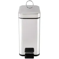 Hti-Living Abfalleimer 5 Liter Silber Modern, Abfalleimer, Silber -