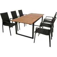 DEGAMO RIVELLO Set 7-tlg. Schwarz