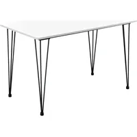 [en.casa] Esstisch Kiel 120x70 cm) Weiß [en.casa]