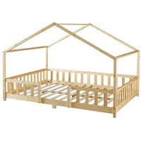 [en.casa] Kinderbett Treviolo 140x200 cm Holzfarben