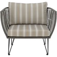 Bloomingville Mundo Sessel gestreift beige grün