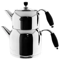 Mulex Teekannen-set Aus Edelstahl 18/10 Mit Silikongriffen – Praktisch,