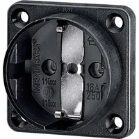 Mennekes Schuko-Steckdose Schwarz 1 St.