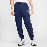 Nike Air Fleece Cargohose - Midnight Navy/Gym Red XL