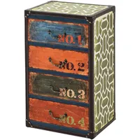 [en.casa] Kommode Geeste 66x40x30 cm mit 4 Schubladen Kunstleder