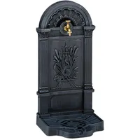 Relaxdays Standbrunnen, Antik-Stil, HBT: 82,5x39x33 cm, Nostalgie, Garten, Terrasse,