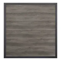 GROJA Zaun Hauptelement 180 x 180 cm Monument Oak/Aluminium